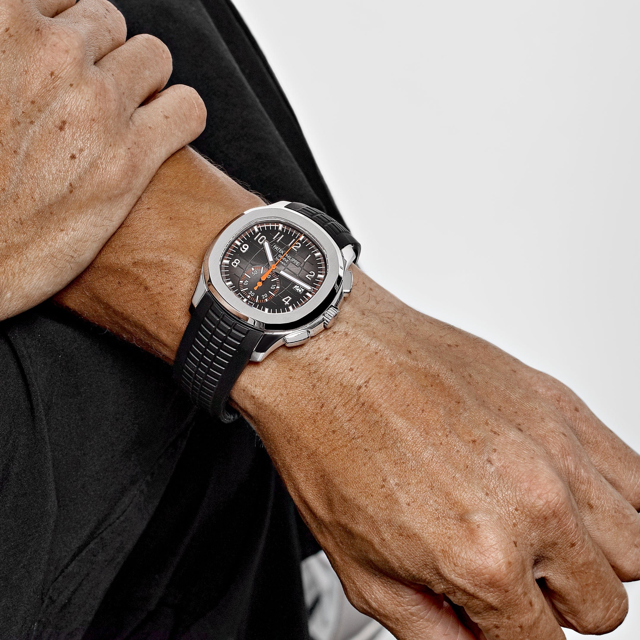 Patek Philippe Aquanaut Chronograph 3285 V3 – Swiss Super Clone 5968A-001 Stainless Steel Black Dial (2024)